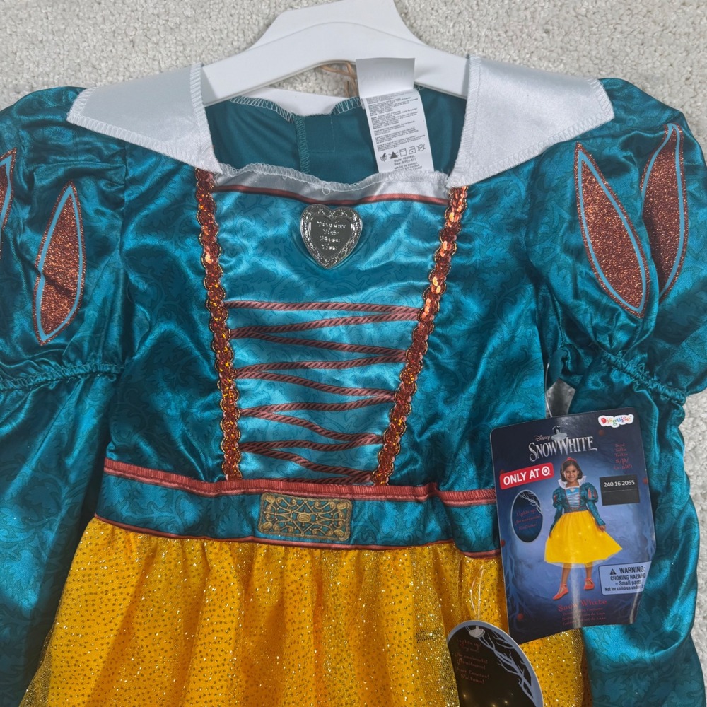 Disguise Disney Snow White Light-Up Costume Dress Size 4-6X Girls READ
